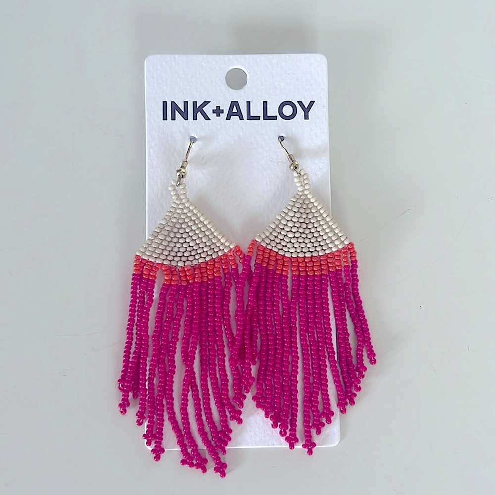 Ink + Alloy Beaded Earrings